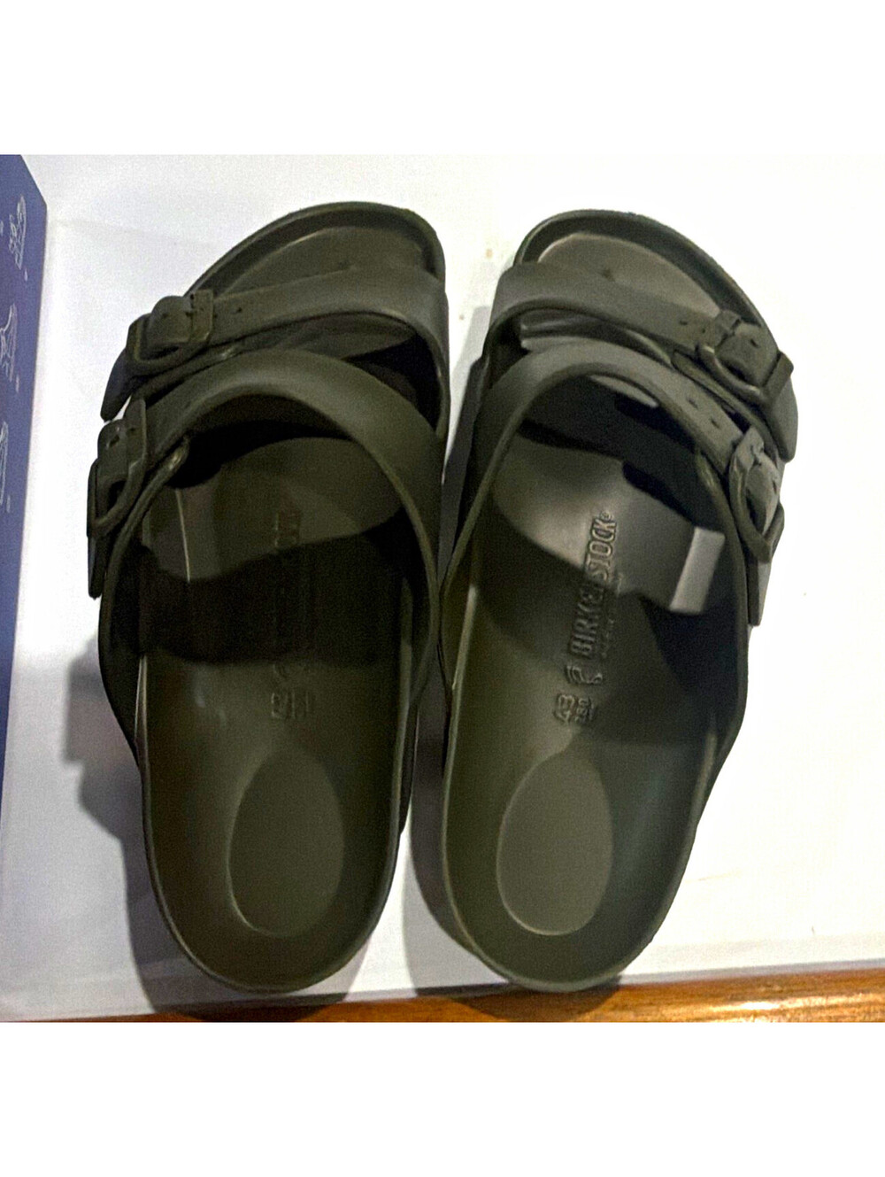 Birkenstock Arizona EVA Green Slide Sandals Adjustable Buckle Straps US 10 EU43